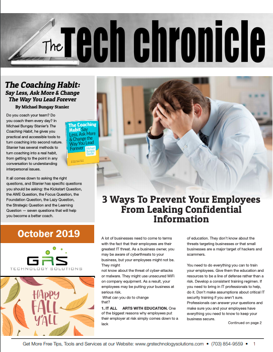 October 2019 Newsletter